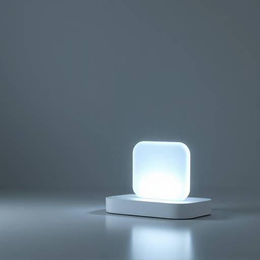 Fotografia pulita e minimalista di un prodotto tecnologico, con luce che ne esalta le forme.